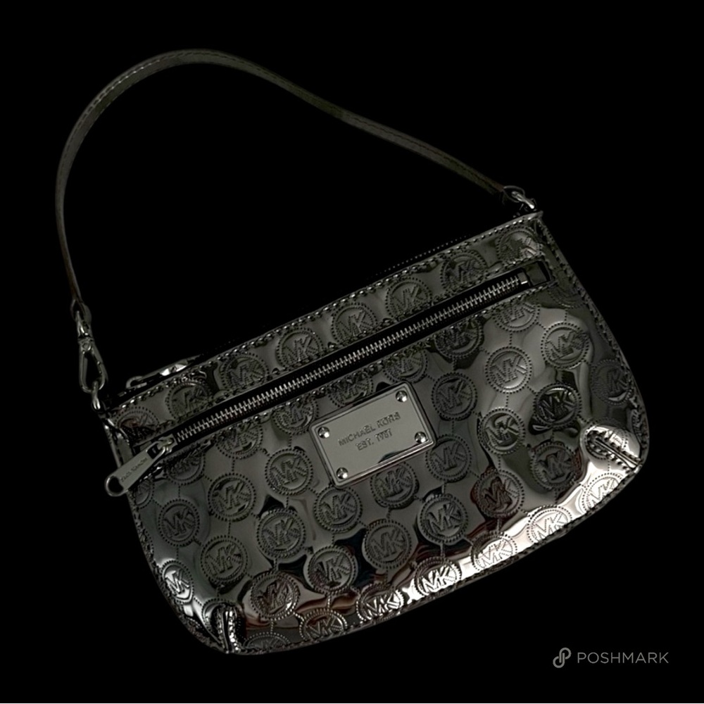 💖 Michael Kors Metallic Mini Shoulder / Wristlet Bag 💖
